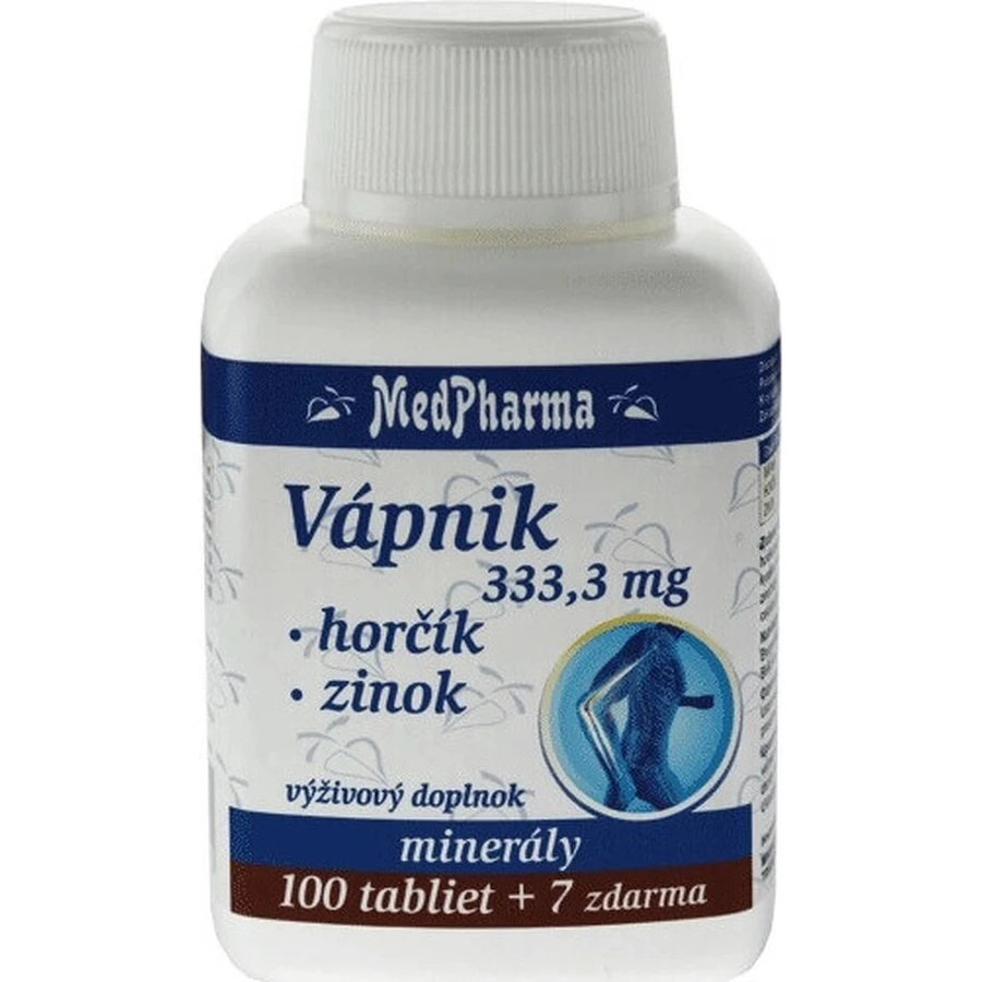MedPharma CALCIUM 333,3 мг + магний + цинк 1×37 табл, кальций + магний + цинк: цены и характеристики