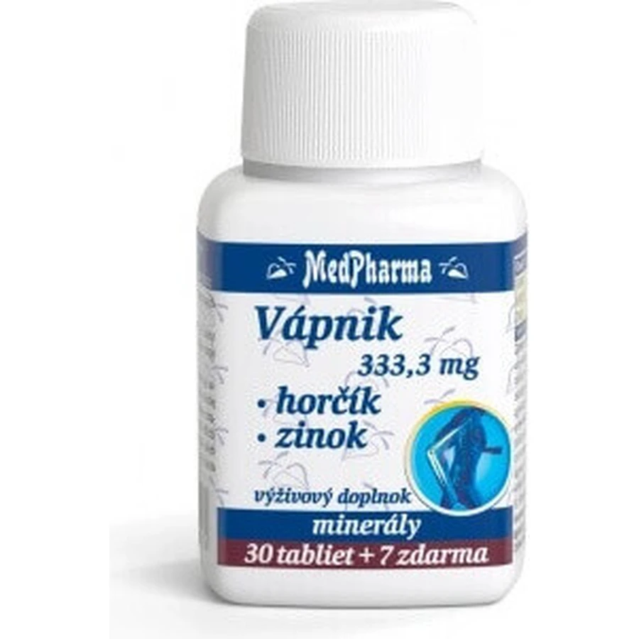 MedPharma CALCIUM 333,3 мг + магний + цинк 1×37 табл, кальций + магний + цинк: цены и характеристики