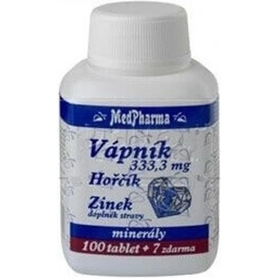 MedPharma CALCIUM 333,3 мг + магний + цинк 1×37 табл, кальций + магний + цинк: цены и характеристики