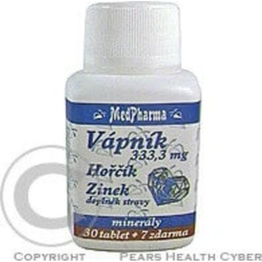 MedPharma CALCIUM 333,3 мг + магний + цинк 1×37 табл, кальций + магний + цинк: цены и характеристики