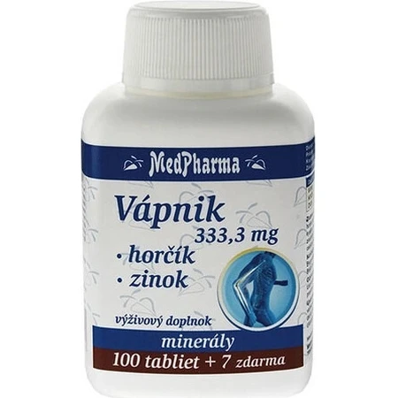 MedPharma CALCIUM 333,3 мг + магний + цинк 1×37 табл, кальций + магний + цинк: цены и характеристики