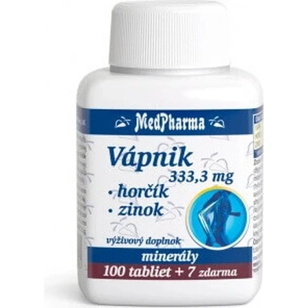 MedPharma CALCIUM 333,3 мг + магний + цинк 1×37 табл, кальций + магний + цинк: цены и характеристики