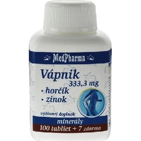 MedPharma CALCIUM 333,3 мг + магний + цинк 1×37 табл, кальций + магний + цинк: цены и характеристики