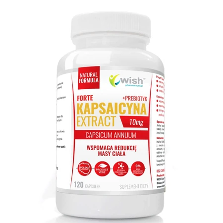 Wish Capsaicin Extract Forte 10 mg + Prebiotic, 120 капсул: цены и характеристики