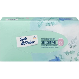 Пелюшки Soft&Sicher Sensitive Herbs 3 шари, 72 шт.