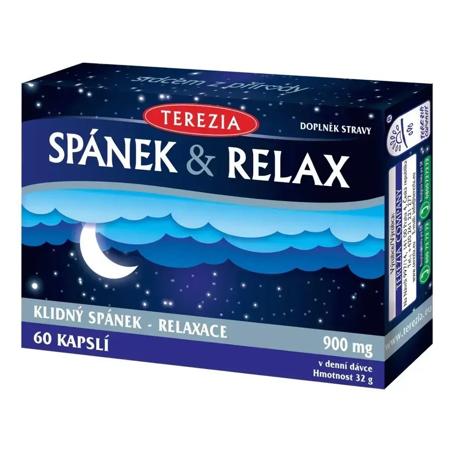 Terezia Sleep & Relax 1×60 капсул, дієтична добавка для сну: ціни та характеристики
