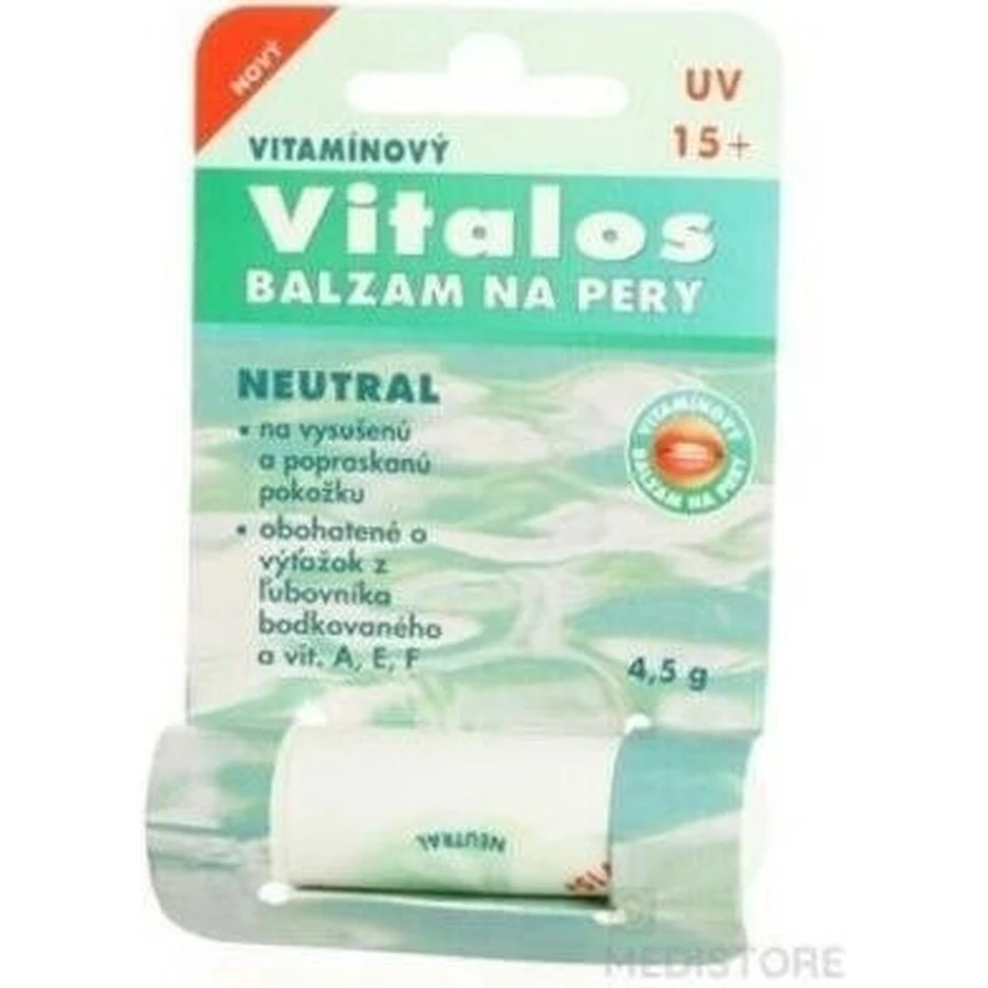 VITALOS Бальзам для губ нейтральный SPF 5 1×1 шт, бальзам для губ, нейтральный SPF 5: цены и характеристики