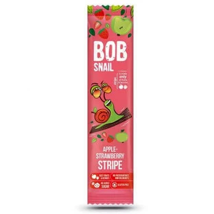 Натуральная яблочно-клубничная нарезка, 14 г, Bob Snail