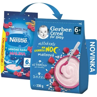 Gerber Зерно mliena kaa малина Спокойной ночи 230 г