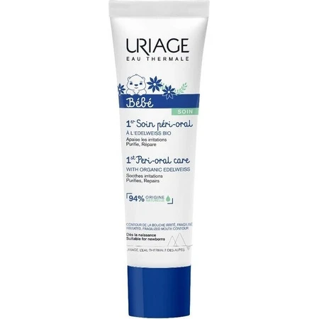 URIAGE BÉBÉ 1st Peri-Oral Care, 30 мл 1×30 мл, заспокійливий крем від розтяжок у немовлят: ціни та характеристики
