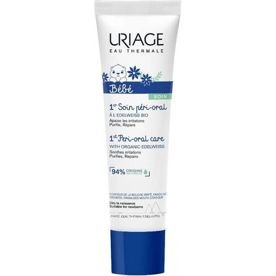 URIAGE BÉBÉ 1st Peri-Oral Care, 30 мл 1×30 мл, заспокійливий крем від розтяжок у немовлят: ціни та характеристики