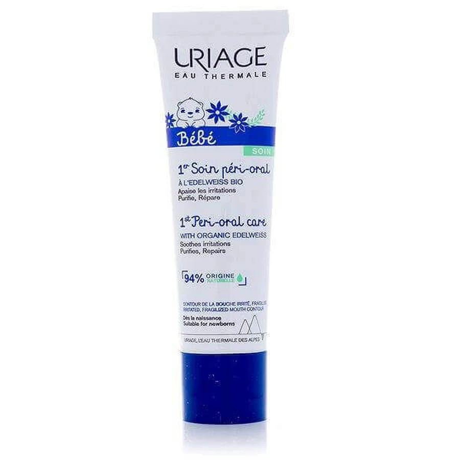 URIAGE BÉBÉ 1st Peri-Oral Care, 30 мл 1×30 мл, заспокійливий крем від розтяжок у немовлят: ціни та характеристики