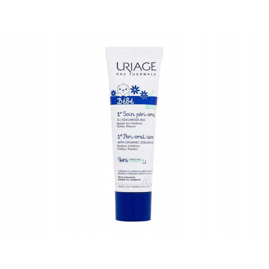 URIAGE BÉBÉ 1st Peri-Oral Care, 30 мл 1×30 мл, заспокійливий крем від розтяжок у немовлят: ціни та характеристики