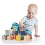 М'які сенсорні ігрові кубики Canpol babies 12 шт.