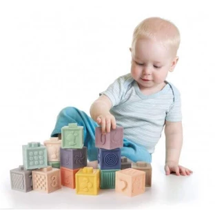 М'які сенсорні ігрові кубики Canpol babies 12 шт.