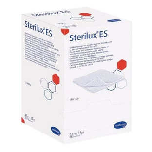 Марлевые подушечки стерильные Sterilux ES, 7,5 см x 7,5 см, 25 пакетиков, Hartmann