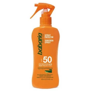 Лосьйон-спрей із захистом від сонця SPF 50 та алое вера, 200 мл, Babaria