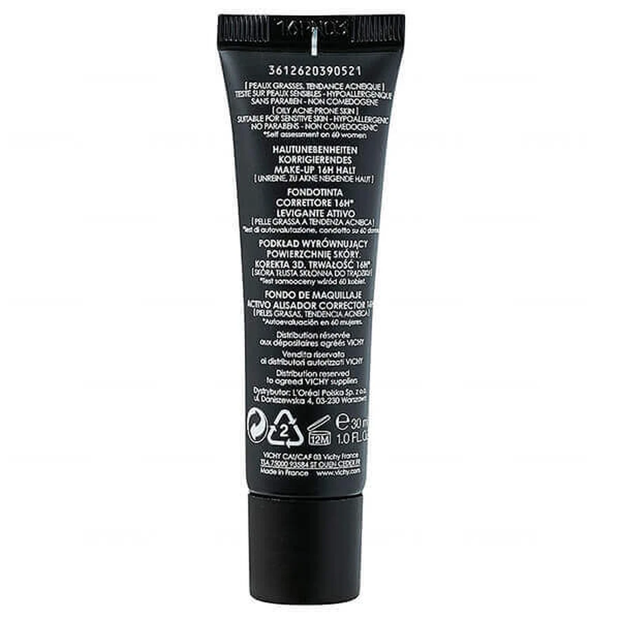 Vichy Dermablend 3D Коригувальний флюїд №35 Пісочний 30мл: ціни та характеристики