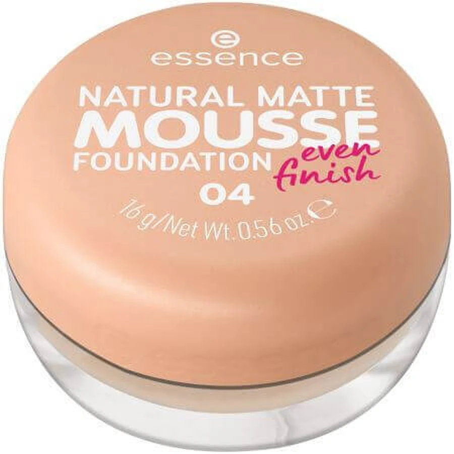 Тональний мус з натуральним матовим ефектом, 04, 16 г, Essence, Natural Matte Matte Mousse Foundation, 04, 16 г, Essence: ціни та характеристики