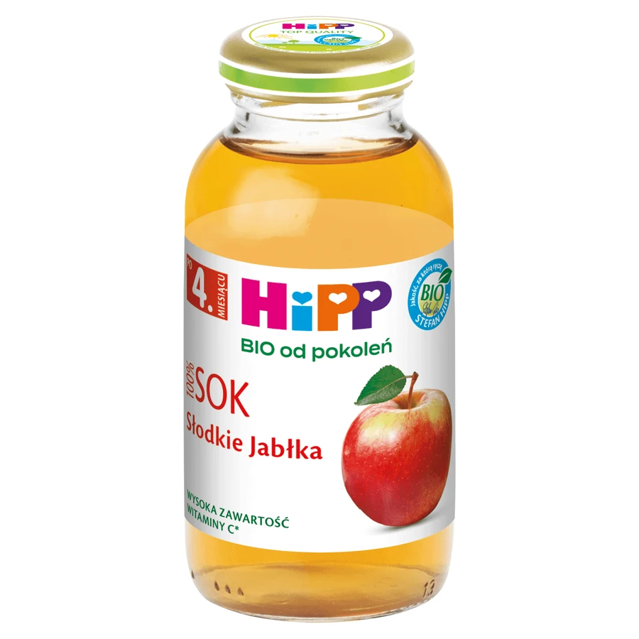 Сік HiPP 100% Біо, яблуко з содою, після 4 місяців, 200 мл: ціни та характеристики