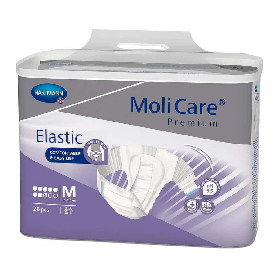 Труси від нетримання MoliCare Premium Elastic 8 PIC розмір M (165472), 26 штук, Hartmann: ціни та характеристики