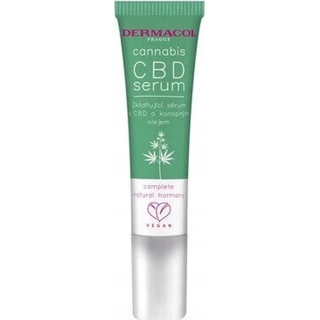 Заспокійлива сироватка Dermacol Cannabis CBD Serum 1×12 мл, заспокійлива сироватка: ціни та характеристики