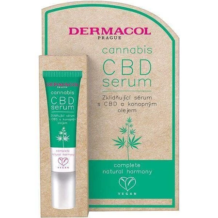 Заспокійлива сироватка Dermacol Cannabis CBD Serum 1×12 мл, заспокійлива сироватка: ціни та характеристики