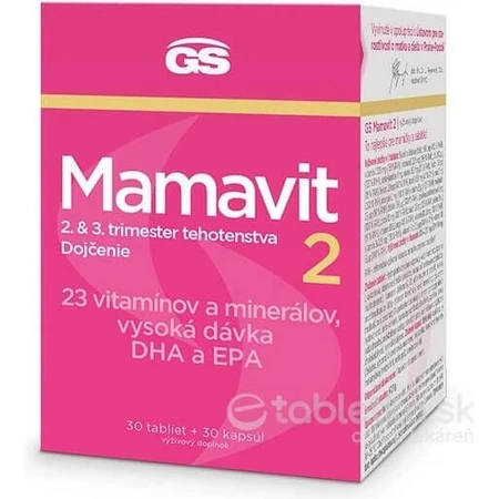 GS Мамавіт 2 Вагітність та грудне вигодовування 1×60 капс, дієтична добавка: ціни та характеристики