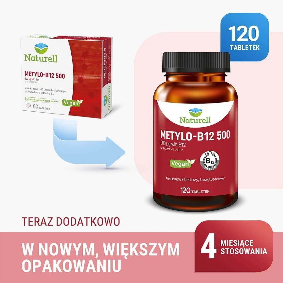 Naturell Methyl-B12 500, 120 таблеток: цены и характеристики