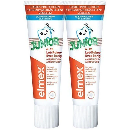 Зубная паста Elmex Junior Dt Duopack 2 x 75 мл: цены и характеристики