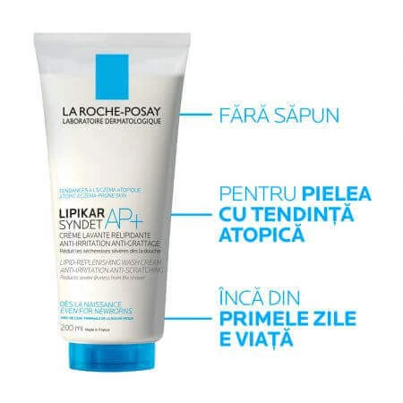 Крем-гель для обличчя і тіла La Roche-Posay Lipikar Syndet АР, очищувальний, 200 мл: ціни та характеристики