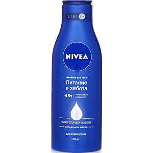 Молочко для тела Nivea Питание и забота для сухой кожи, интенсивно увлажняющее с миндальным маслом 250 мл