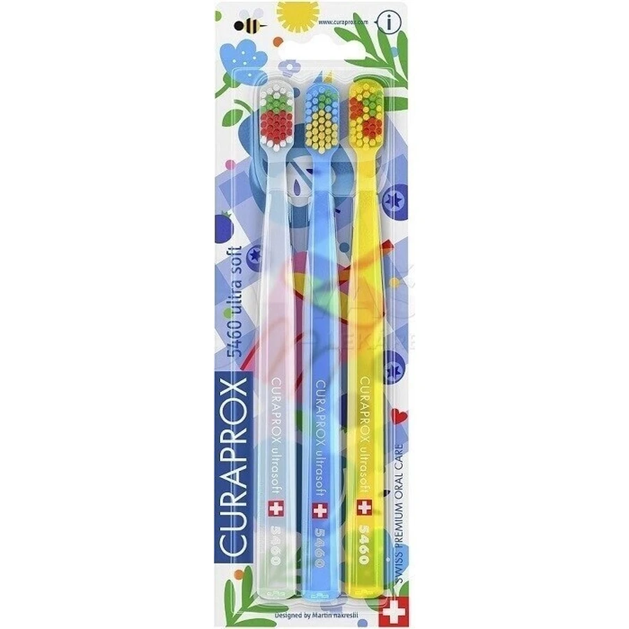 CURAPROX CS 5460 ультрамягкая, издание Пикник, 3 шт в упаковке 1×3 шт, зубная щетка: цены и характеристики