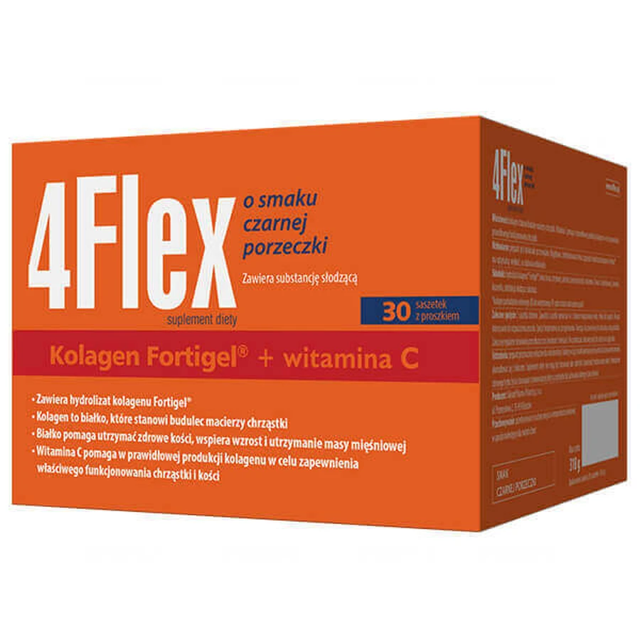4Флекс Bausch Health Poland 4Flex, со вкусом черной смородины, 30 пакетиков: цены и характеристики