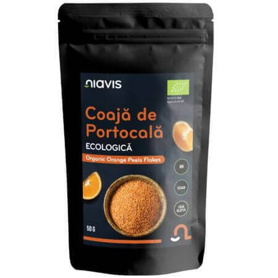 Органическая цедра апельсина, 50 г, Niavis: цены и характеристики