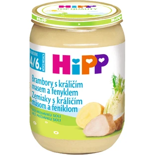 HiPP Картофель с мясом кролика и фенхелем 190 г