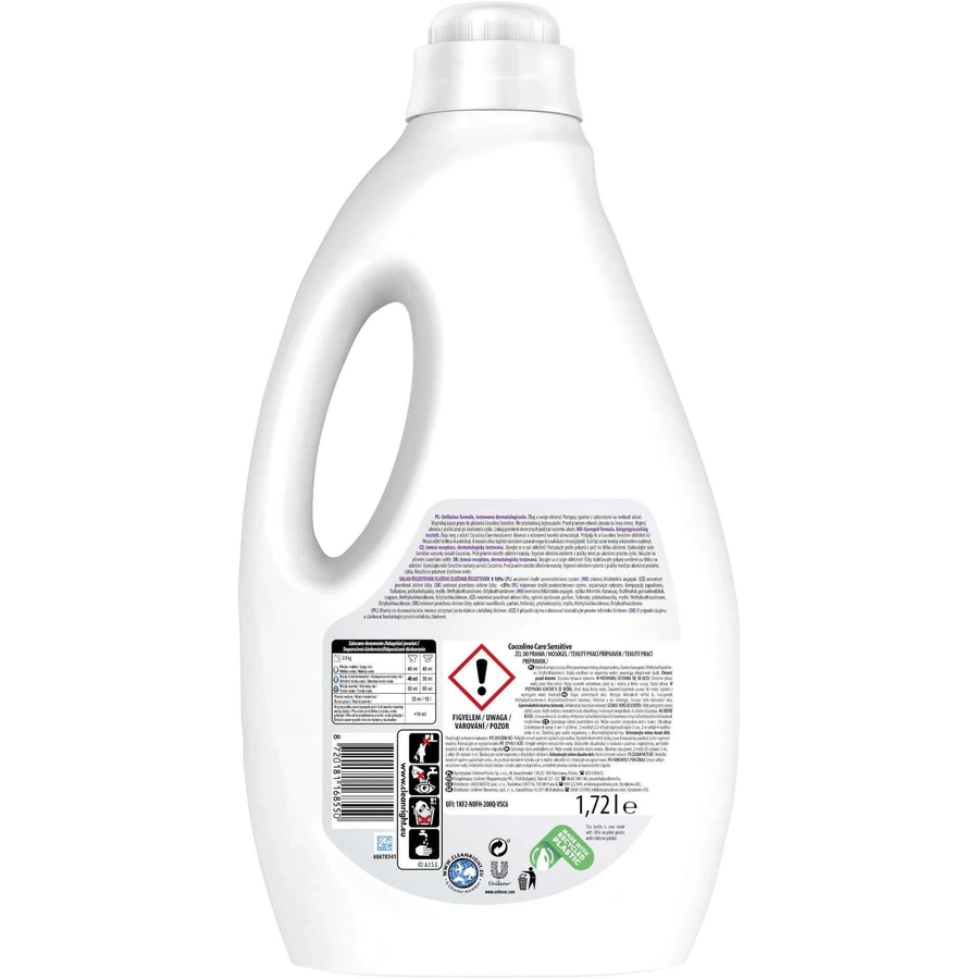 Гель для стирки Coccolino Sensitive 1,72 л: цены и характеристики