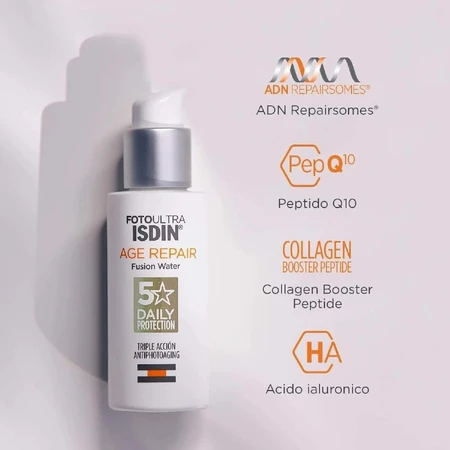 Солнцезащитный флюид Isdin Fusion Water Age Repair SPF 50, 50 мл: цены и характеристики