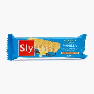 Вафли с ванильным кремом, без сахара, 20 г, Sly Nutrition