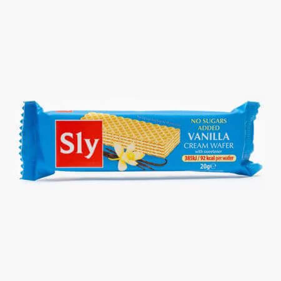 Вафли с ванильным кремом, без сахара, 20 г, Sly Nutrition: цены и характеристики