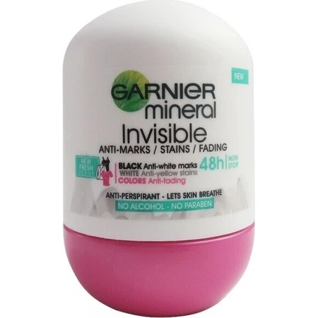 Garnier Invisible 48h 1×50 мл, антиперспирант против плесени: цены и характеристики