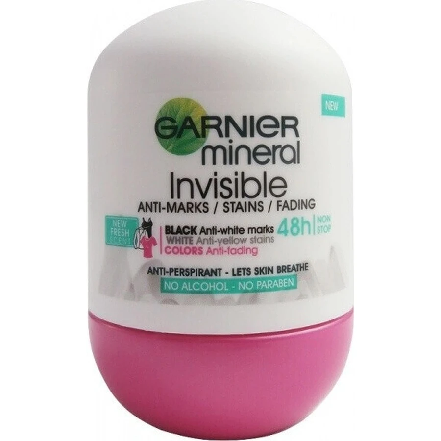 Garnier Invisible 48h 1×50 мл, антиперспирант против плесени: цены и характеристики