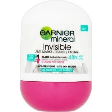 Garnier Invisible 48h 1×50 мл, антиперспирант против плесени: цены и характеристики
