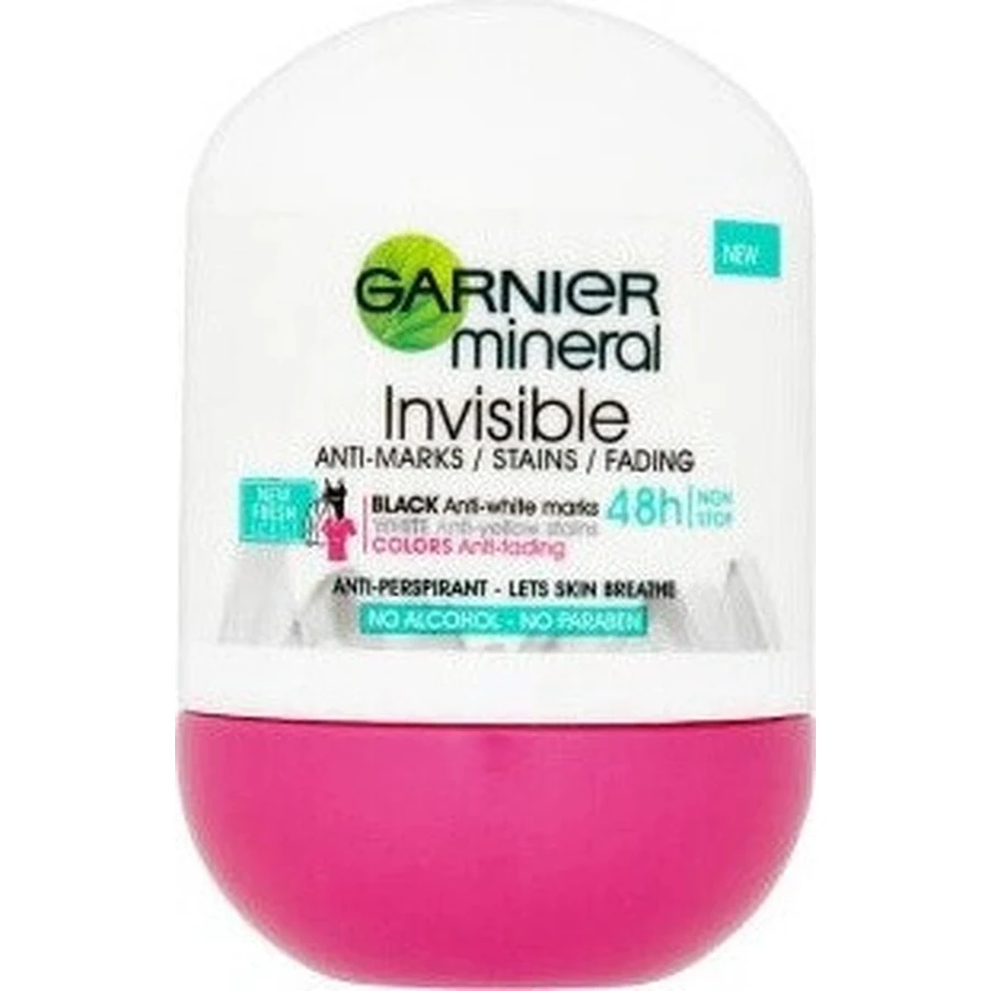 Garnier Invisible 48h 1×50 мл, антиперспирант против плесени: цены и характеристики