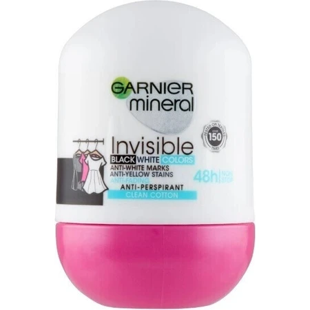 Garnier Invisible 48h 1×50 мл, антиперспирант против плесени: цены и характеристики