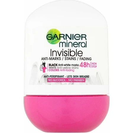 Garnier Invisible 48h 1×50 мл, антиперспирант против плесени: цены и характеристики