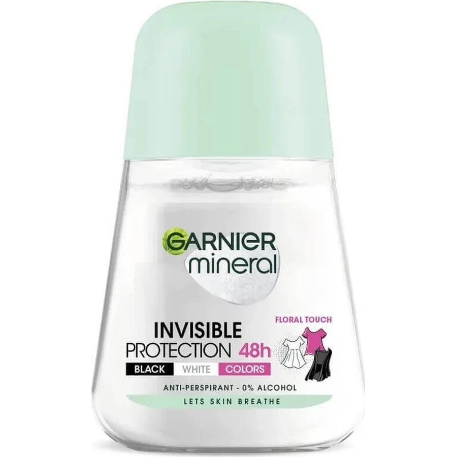 Garnier Invisible 48h 1×50 мл, антиперспирант против плесени: цены и характеристики