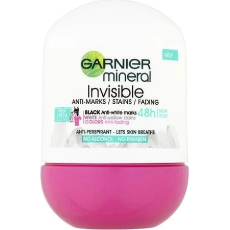 Garnier Invisible 48h 1×50 мл, антиперспирант против плесени: цены и характеристики