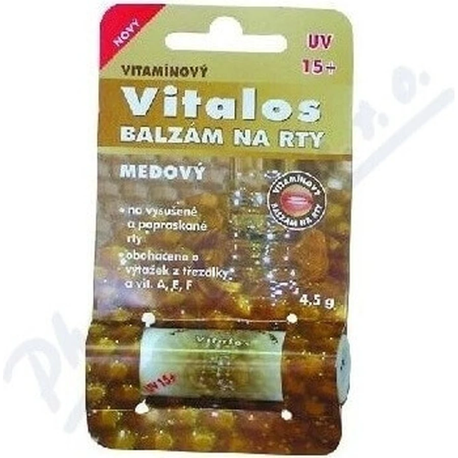 VITALOS Бальзам для губ медовый SPF 15 1×1 шт, бальзам для губ, мед SPF 15: цены и характеристики