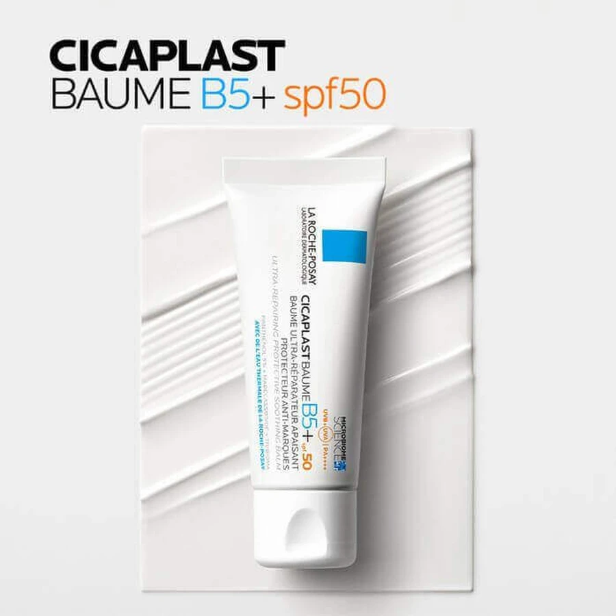 La Roche-Posay Cicaplast Відновлювальний бальзам для обличчя B5+ SPF50 для подразненої шкіри 40 мл: ціни та характеристики